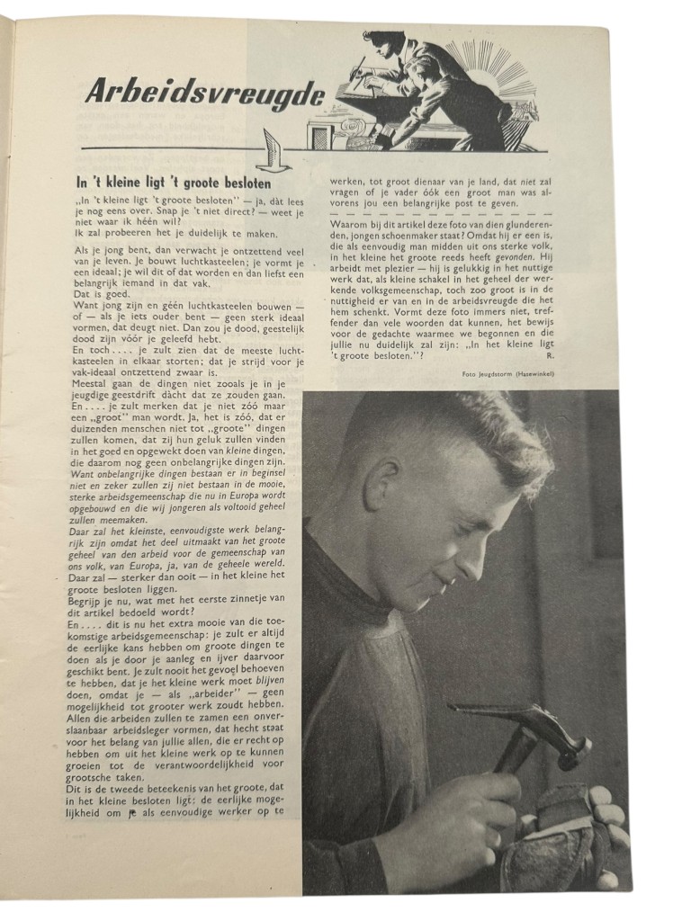 Original WWII Dutch Nationale Jeugdstorm 'De Stormmeeuw' magazine - Image 13