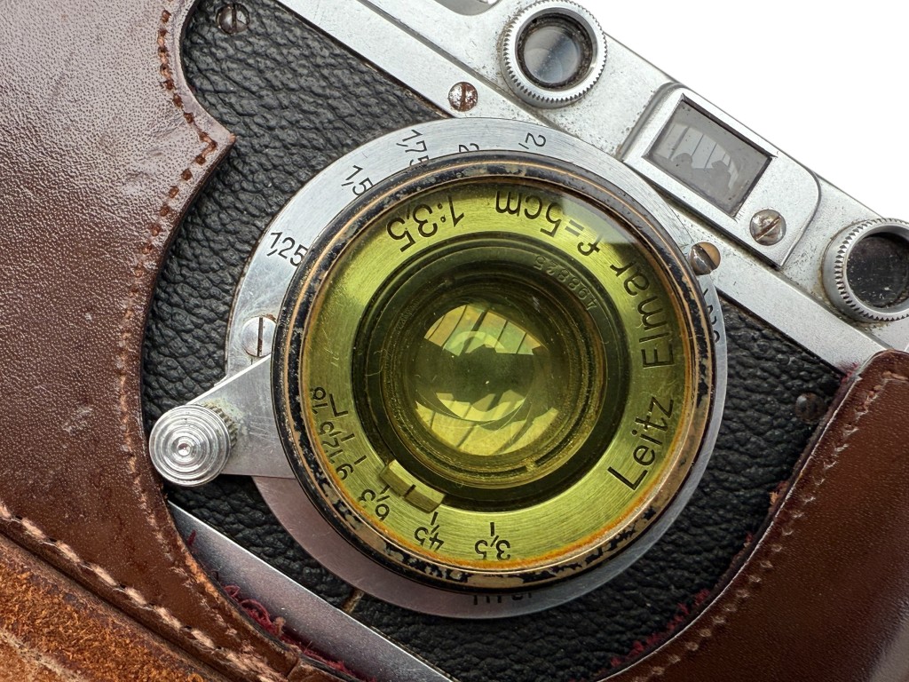 Original WWII German Leica photo camera Oberleutnant Hans-Henning Ohlendorf - Panzerjäger-Abteilung 22 - Panzerabwehrabteilung 22