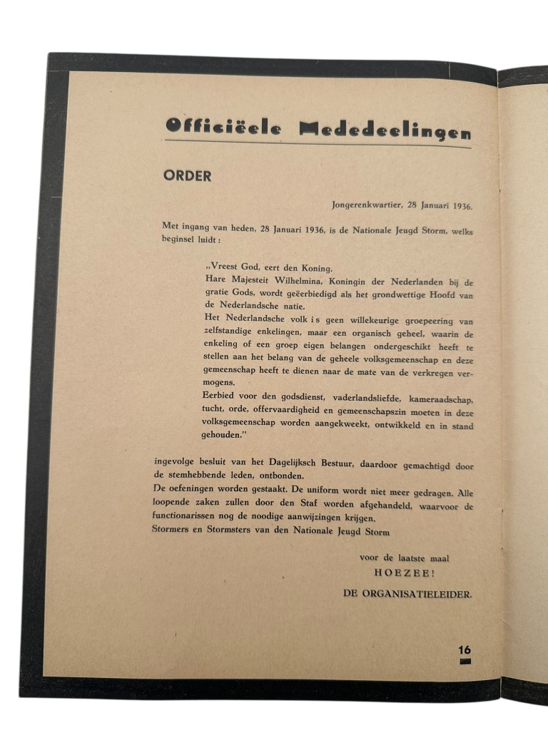 Original 1936 Dutch Nationale Jeugdstorm 'De Stormmeeuw' magazine - Image 7