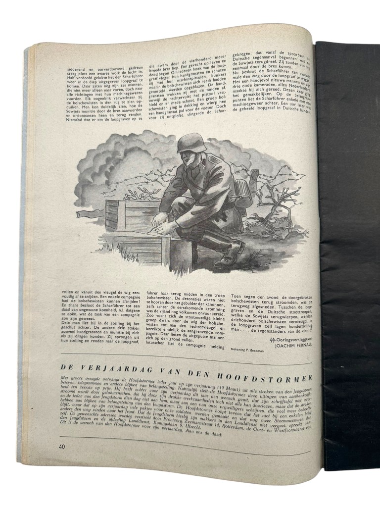 Original WWII Dutch Nationale Jeugdstorm 'De Stormmeeuw' magazine - Image 19