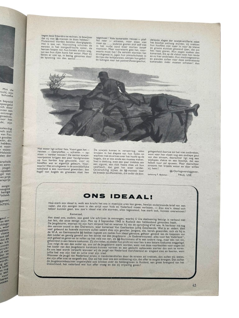Original WWII Dutch Nationale Jeugdstorm 'De Stormmeeuw' magazine - Image 16
