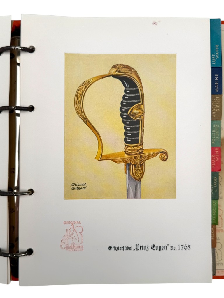 Original WWII German Eickhorn Kundendienst service binder - Image 13