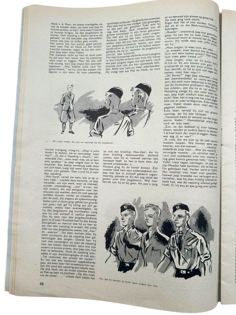 Original WWII Dutch Nationale Jeugdstorm 'De Stormmeeuw' magazine - Image 13
