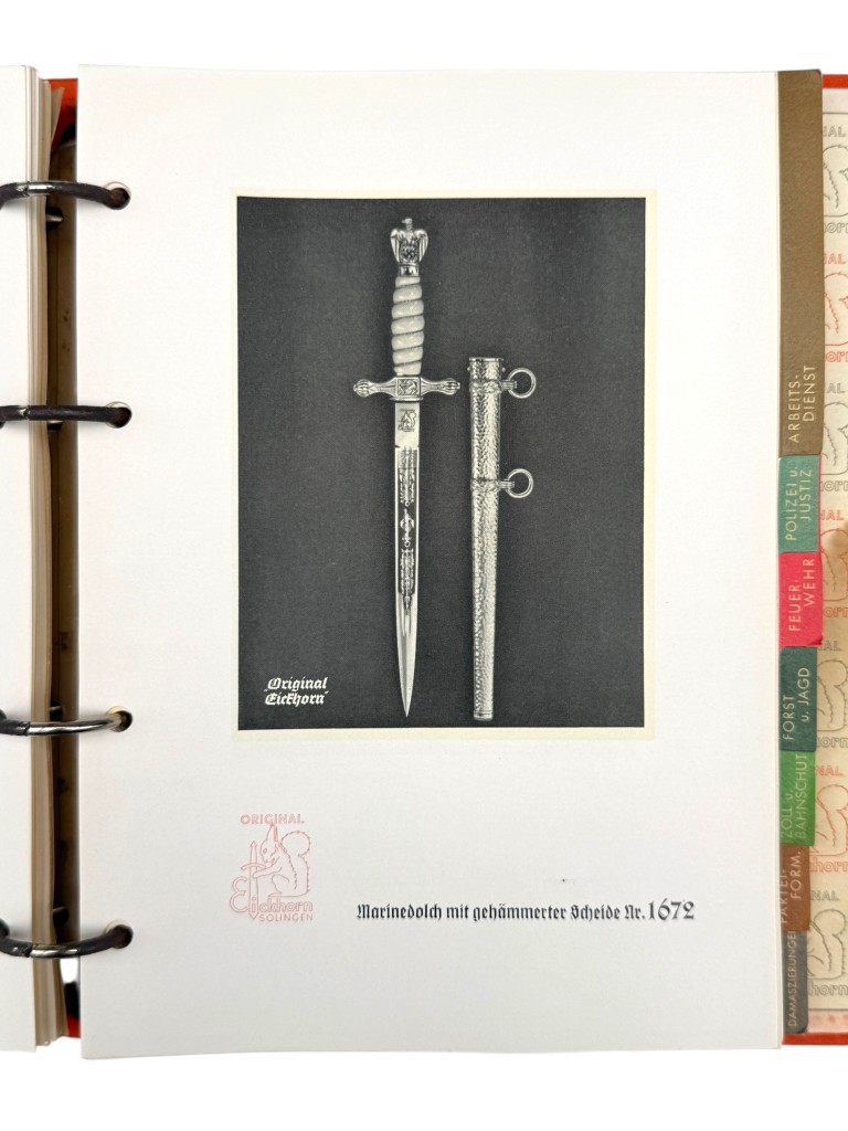 Original WWII German Eickhorn Kundendienst service binder - Image 16