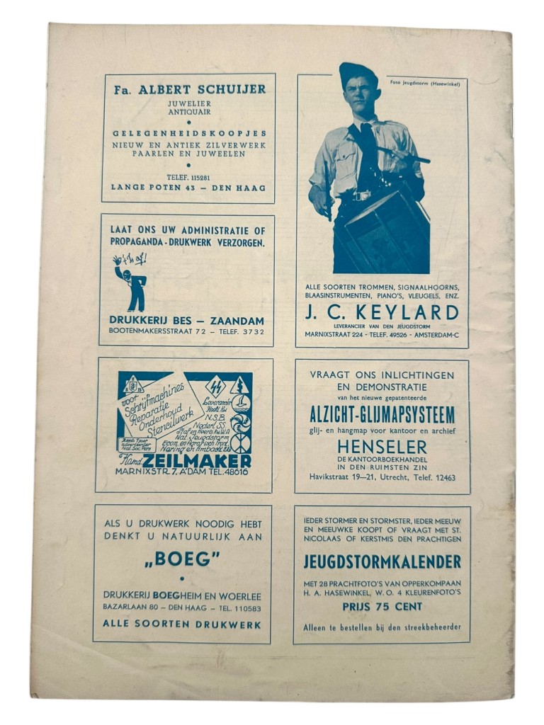 Original WWII Dutch Nationale Jeugdstorm 'De Stormmeeuw' magazine - Image 15