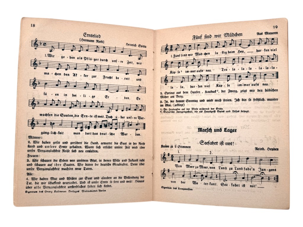 Original 1936 German HJ 'Lieder für die Landjugend' song booklet - Image 4