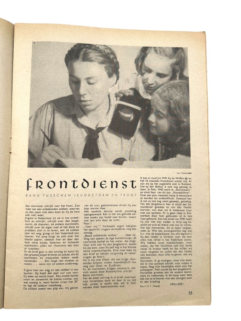 Original WWII Dutch Nationale Jeugdstorm 'De Stormmeeuw' magazine - Image 9
