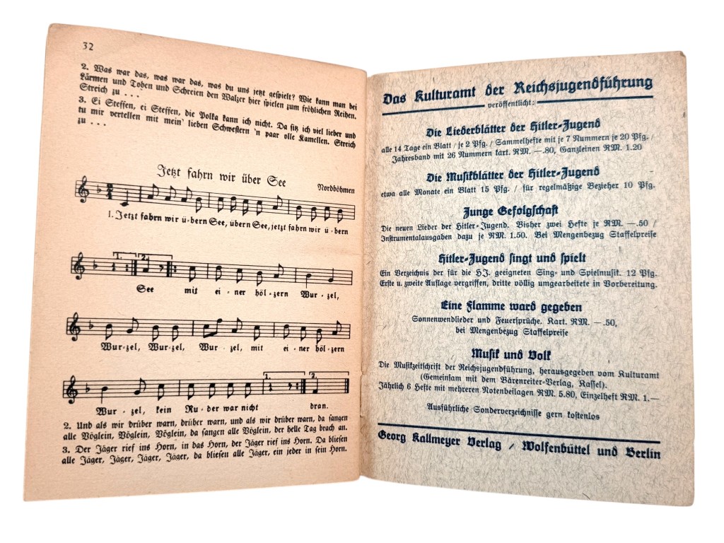 Original 1936 German HJ 'Lieder für die Landjugend' song booklet - Image 6