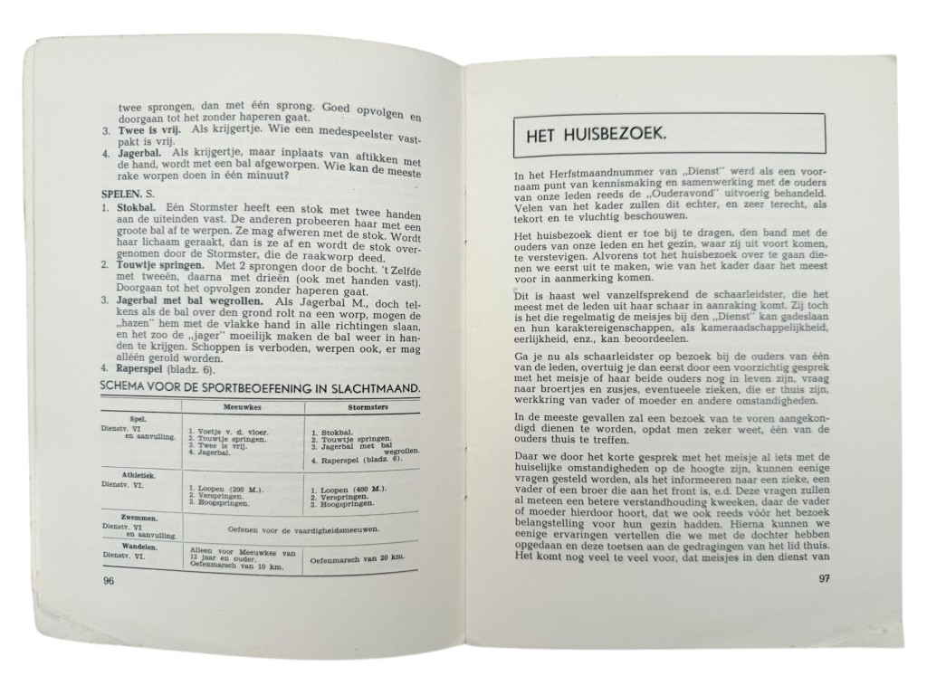 Original WWII Dutch Nationale Jeugdstorm service regulation booklet - Image 5