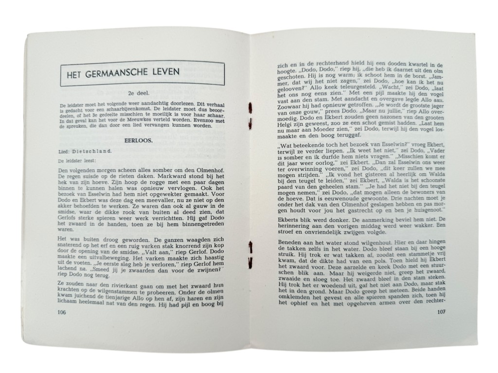 Original WWII Dutch Nationale Jeugdstorm service regulation booklet - Image 6