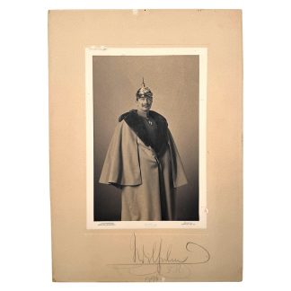 Original 1896 hand signed portrait of Kaiser Wilhelm II autograph, authentic German Emperor signature collectible photo