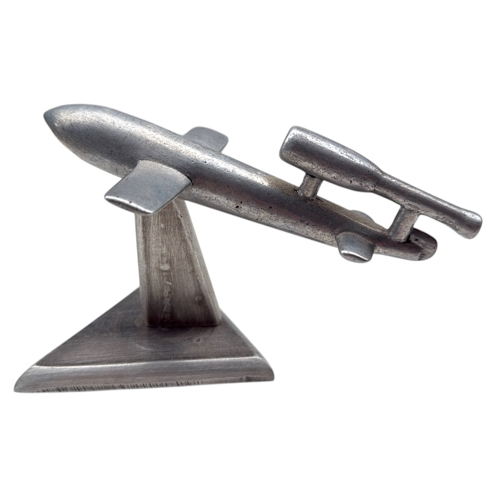 Original WWII Desk ornament aluminum V1 rocket
