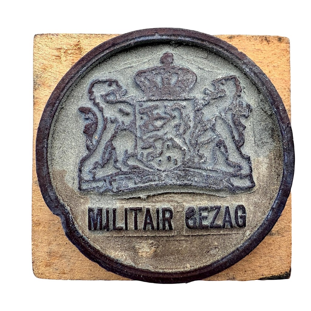 Original WWII Dutch 'Militair Gezag' stamp