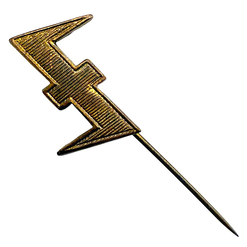 Original WWII Dutch NSB 'Wolfsangel' stickpin