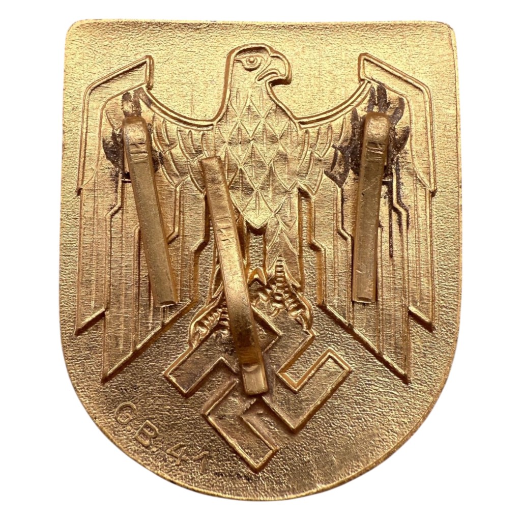 Original WWII German Kriegsmarine tropical pith helmet shield back side