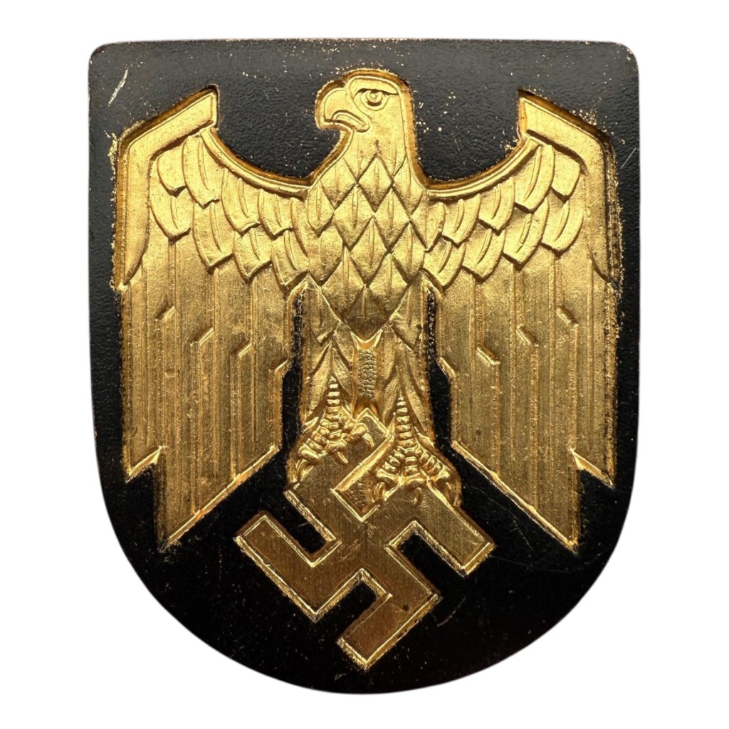 Original WWII German Kriegsmarine tropical pith helmet shield