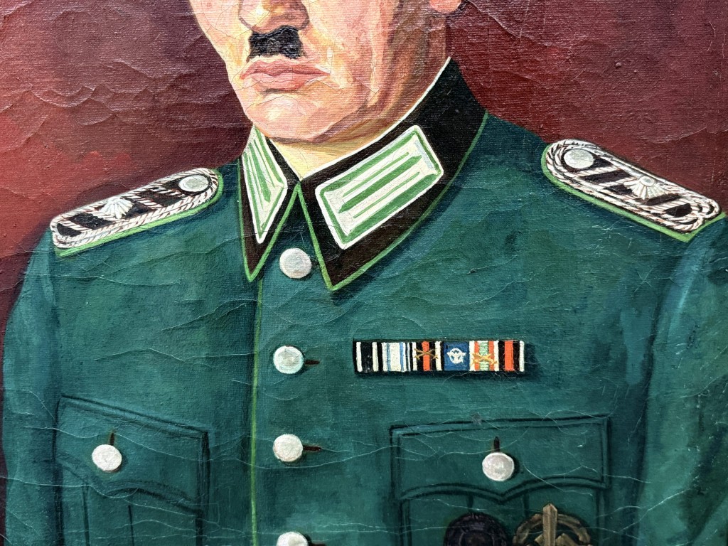 Original WWII German Ordnungspolizei 'Obermeister' painting