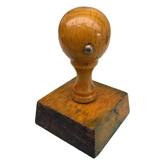 Original WWII German army wooden stamp