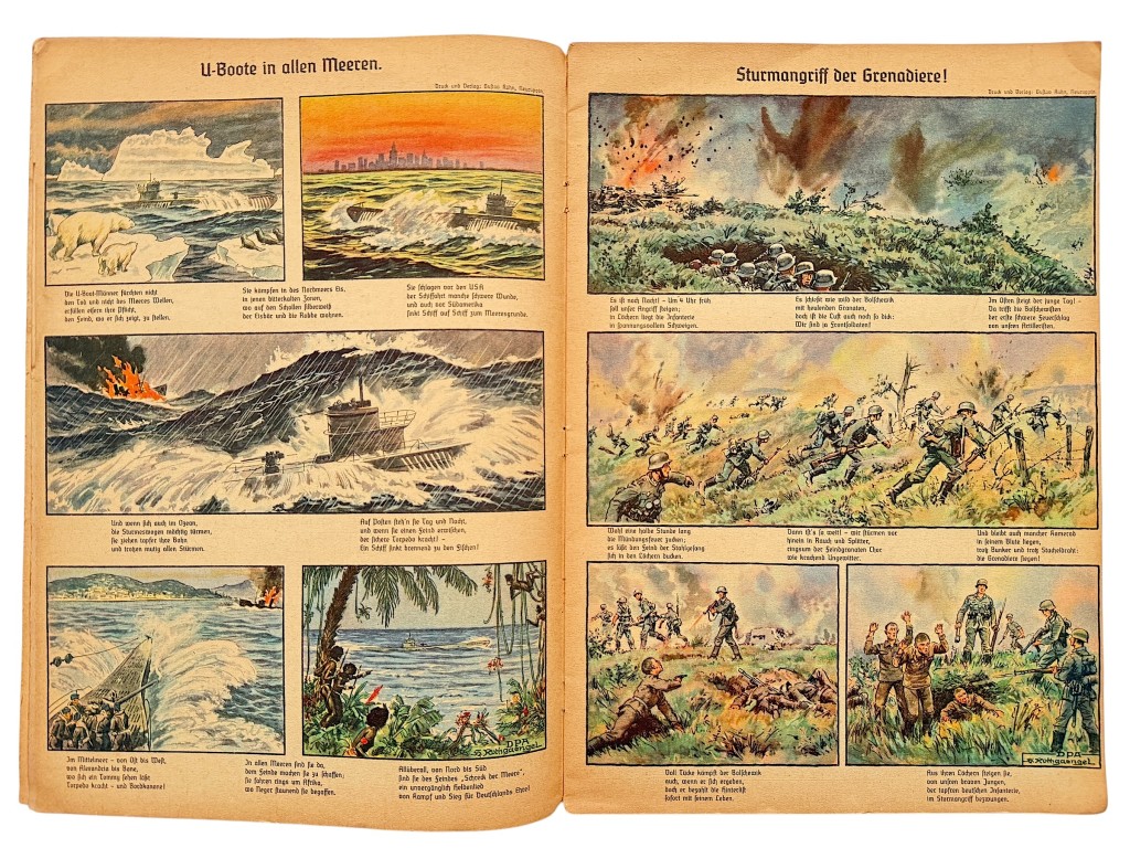 Original WWII German book 'Bilderbogen vom Kriege'