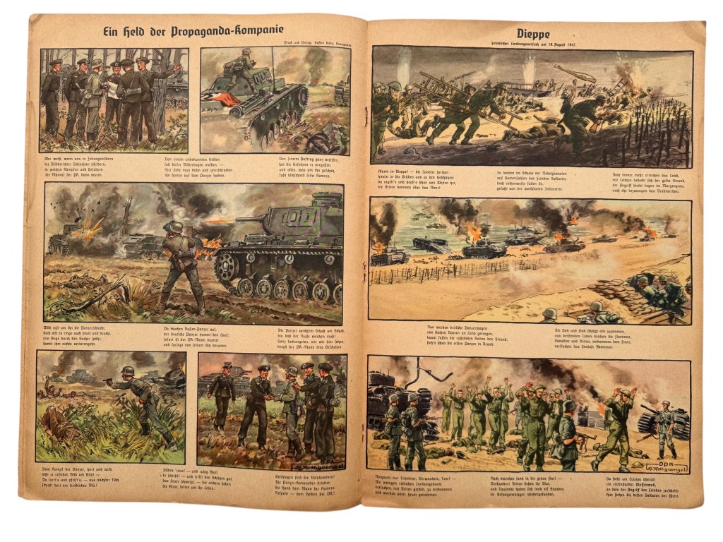 Original WWII German book 'Bilderbogen vom Kriege'