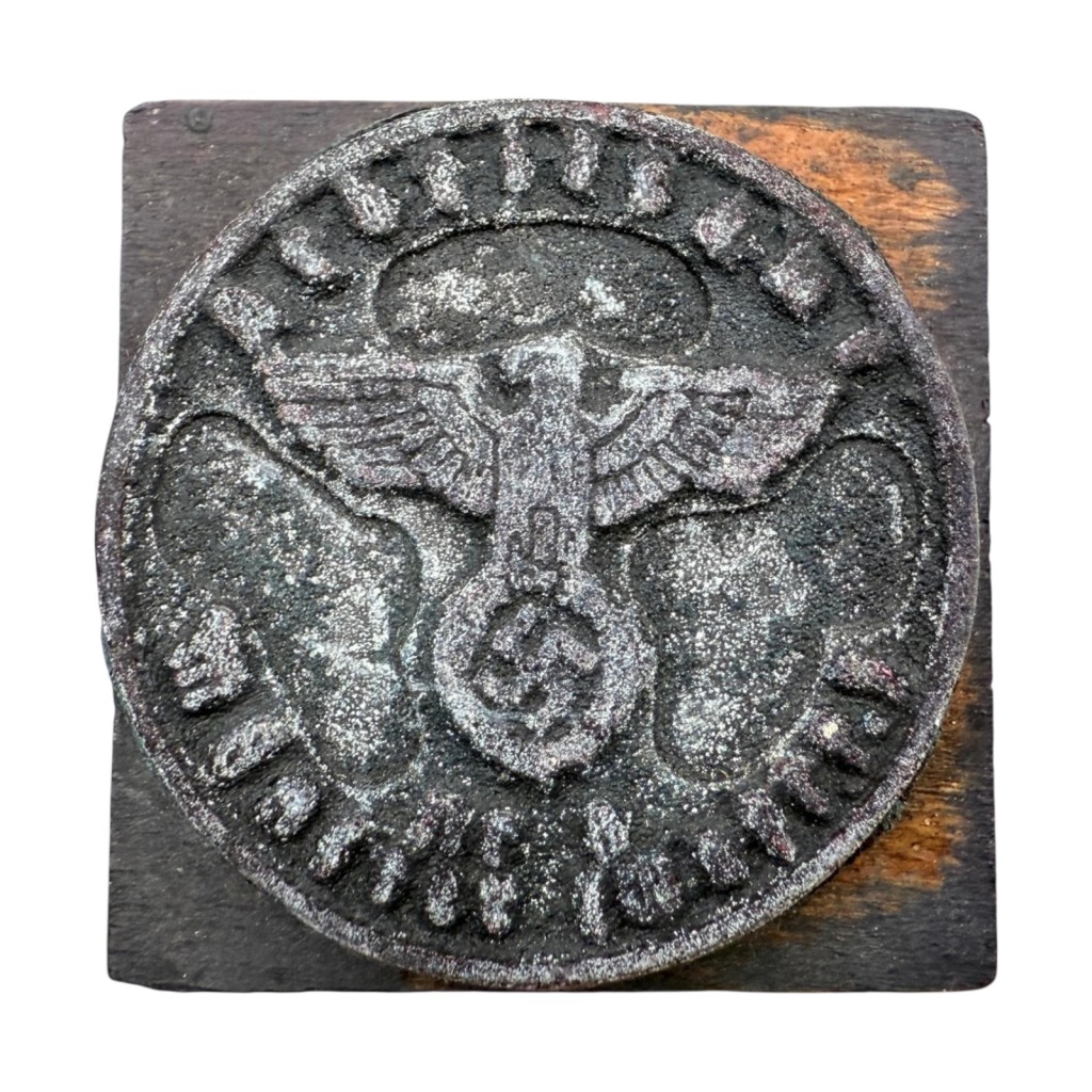 Original WWII German army wooden stamp
