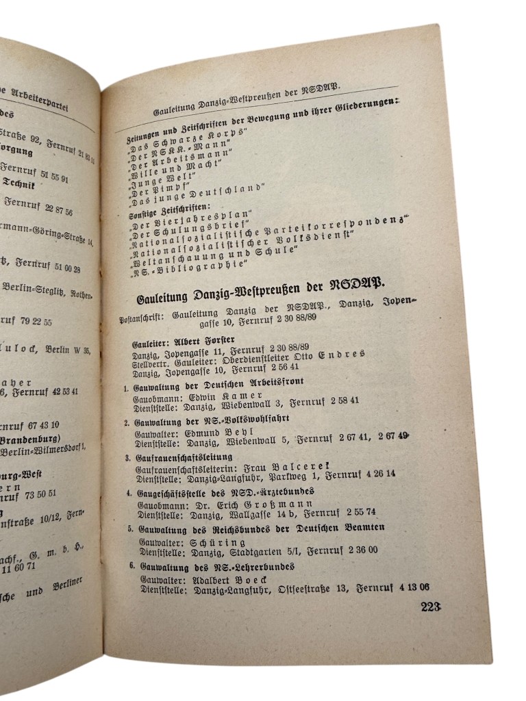 Original WWII German NSDAP Nationalsozialistisches Jahrbuch 1942 - Image 5