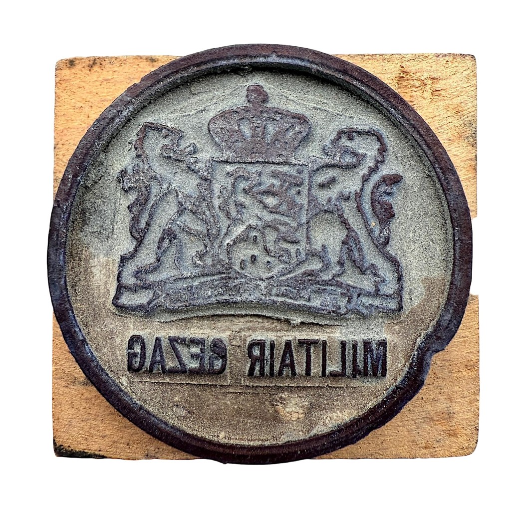 Original WWII Dutch 'Militair Gezag' stamp