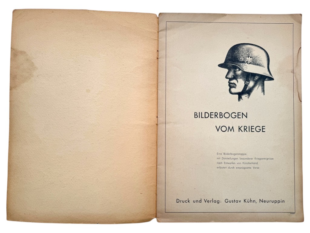 Original WWII German book 'Bilderbogen vom Kriege' - Image 2