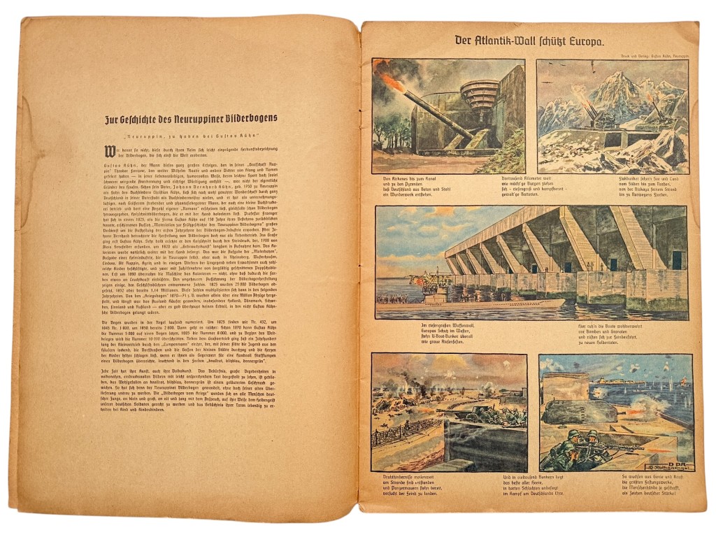 Original WWII German book 'Bilderbogen vom Kriege' - Image 3