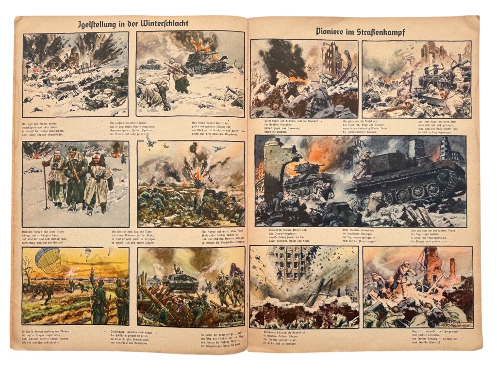 Original WWII German book 'Bilderbogen vom Kriege' - Image 11