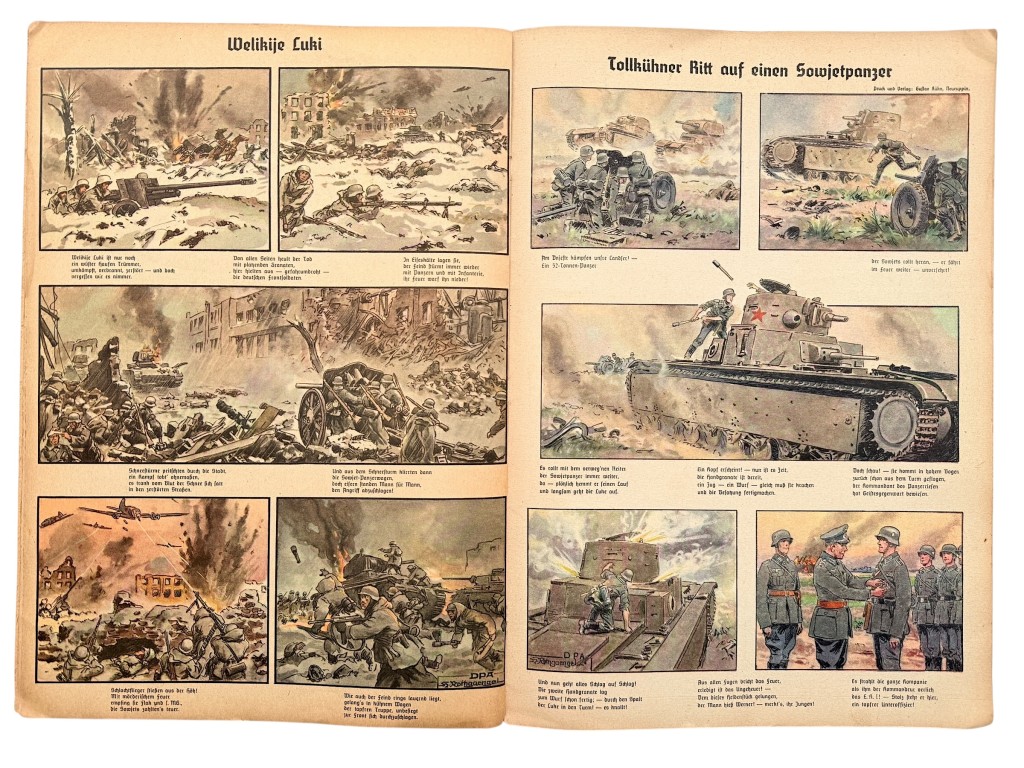 Original WWII German book 'Bilderbogen vom Kriege' - Image 10