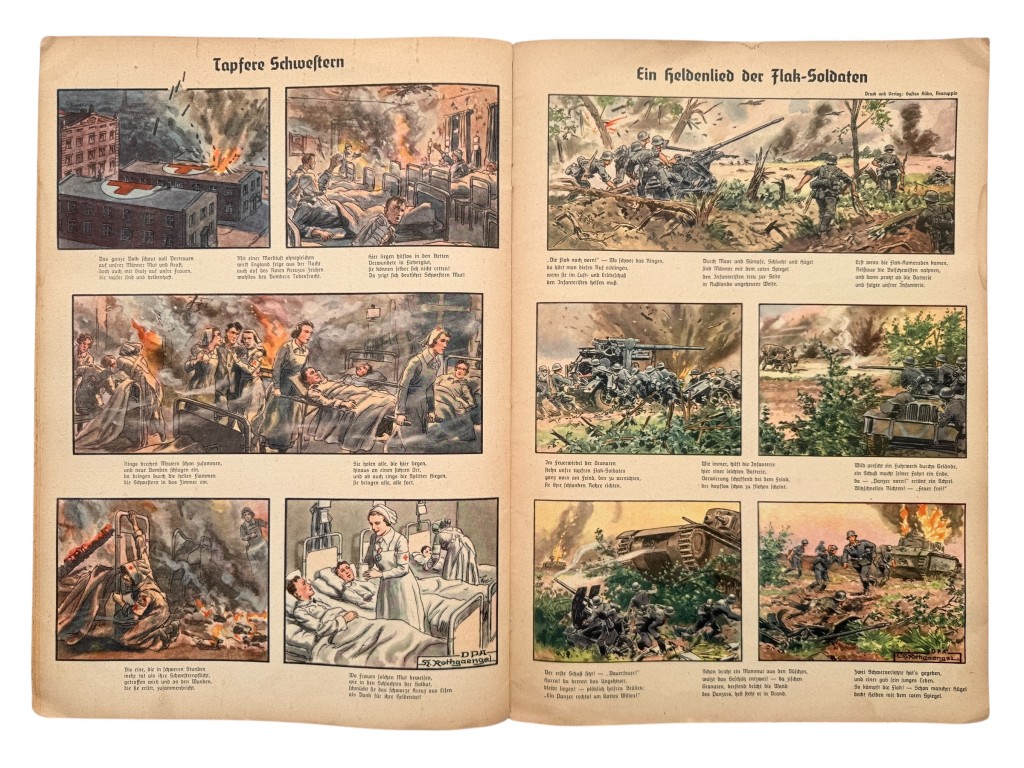 Original WWII German book 'Bilderbogen vom Kriege' - Image 8