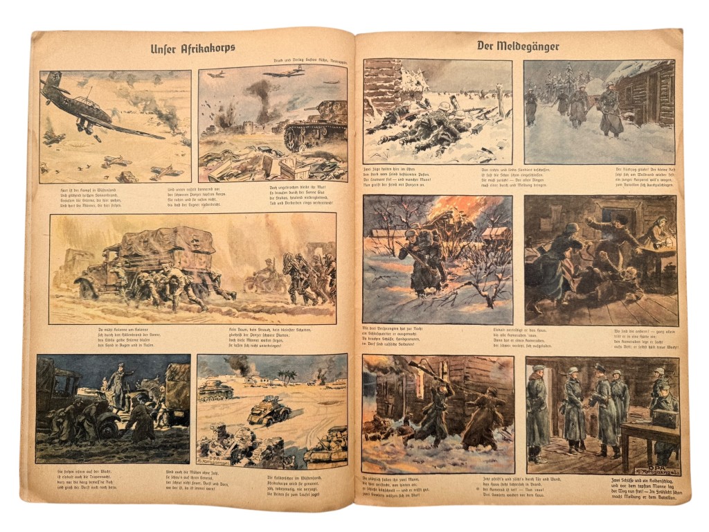 Original WWII German book 'Bilderbogen vom Kriege' - Image 7