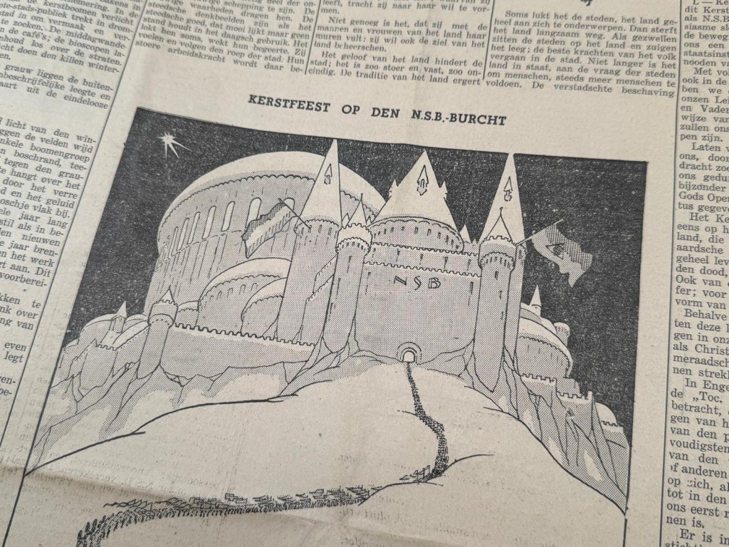 Original 1933 Dutch NSB bound volume of Volk en Vaderland newspaper - Image 22