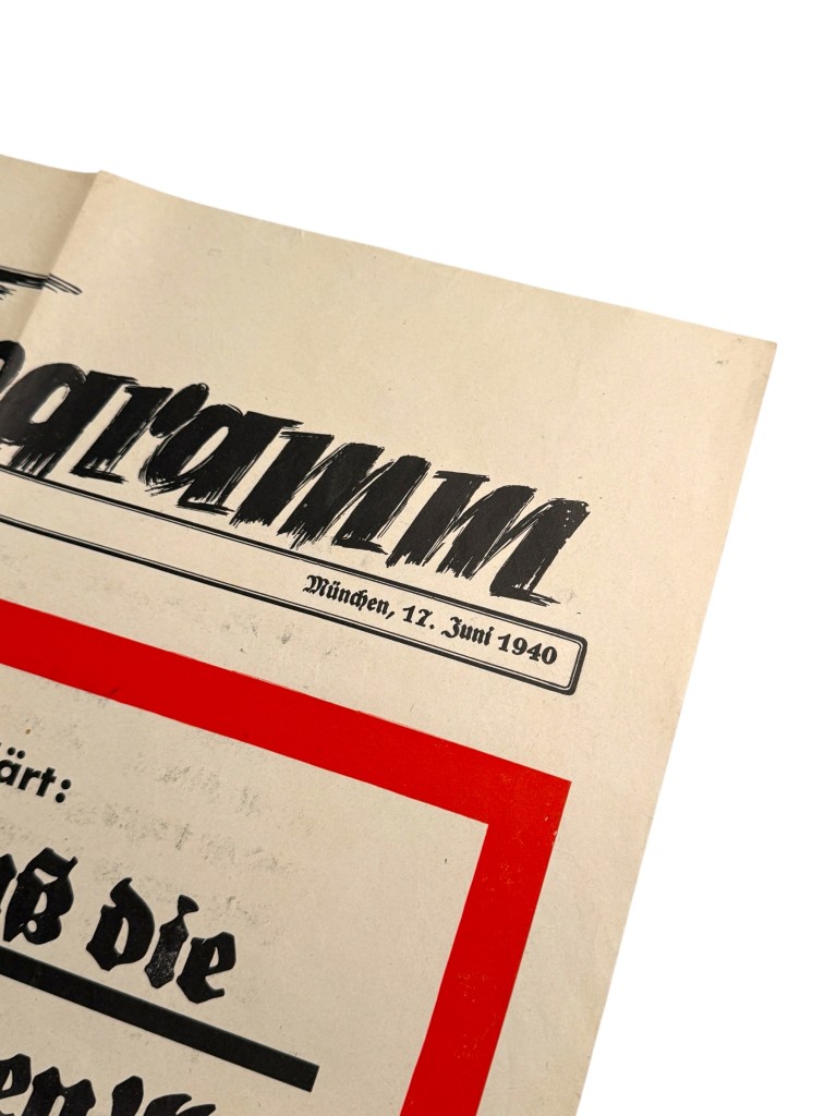 Original WWII German poster 'France must lay down its arms' 1940