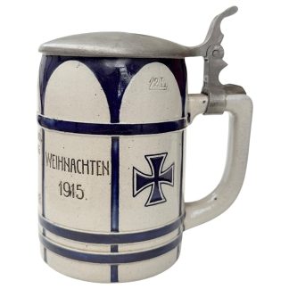Original WW1 German Landsturm Infanterie Ersatz Bataillon III B.19. Regensburg beer mug - militaria - collectibles - World War I