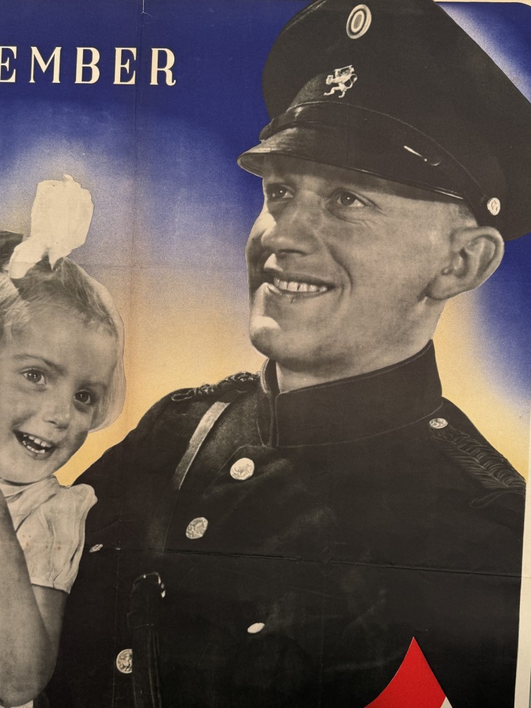 Original WWII Dutch Police 'Politie' poster 1942