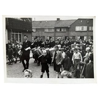 Original WWII Dutch Nationale Jeugdstorm photo music corps
