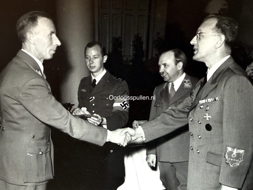 Original WWII Dutch photo of Seyss-Inquart and Fritz Schmidt