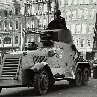 Original WWII Dutch photo of Seyss-Inquart and the Ordnungspolizei in Amsterdam February 1941