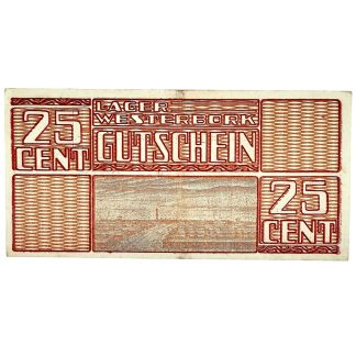 Original WWII Dutch ‘Durchgangslager’ Westerbork banknote