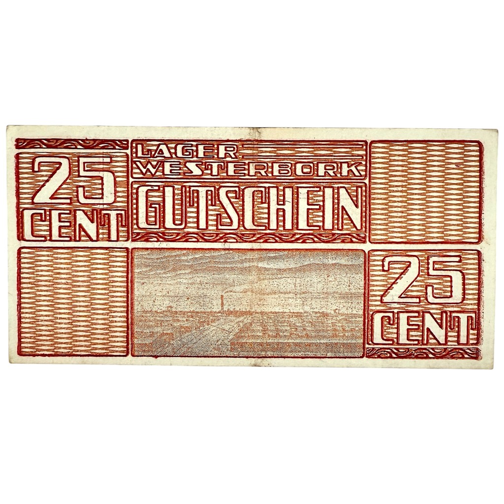 Original WWII Dutch ‘Durchgangslager’ Westerbork banknote