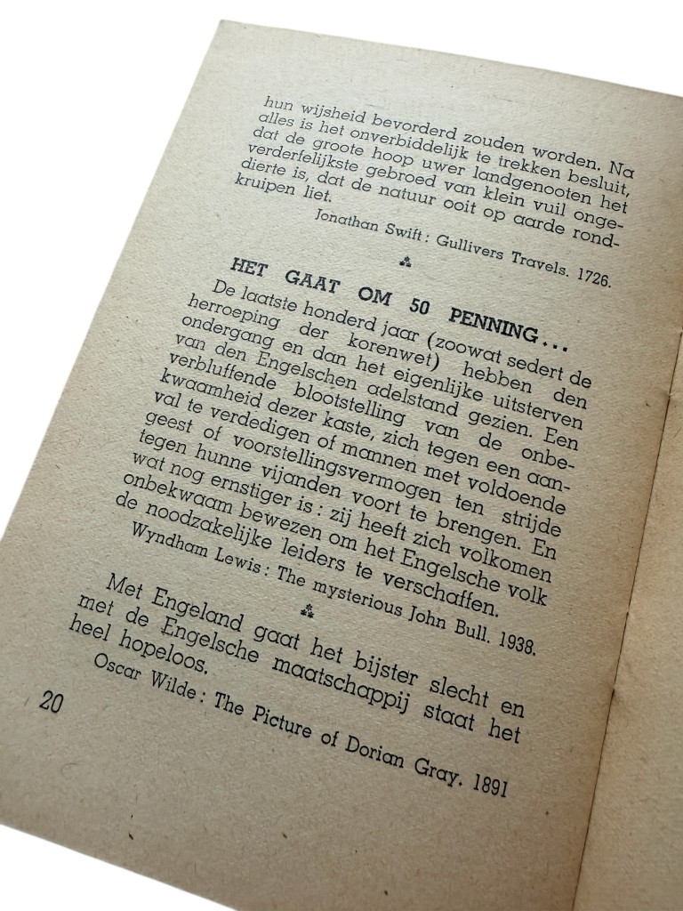 Original WWII Flemish collaboration brochure 'Engeland ontmaskert zich zelf!' - Image 5