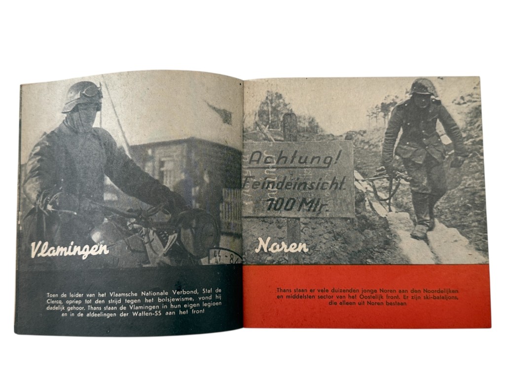 Original WWII Dutch SS brochure 'Europa maakt front'