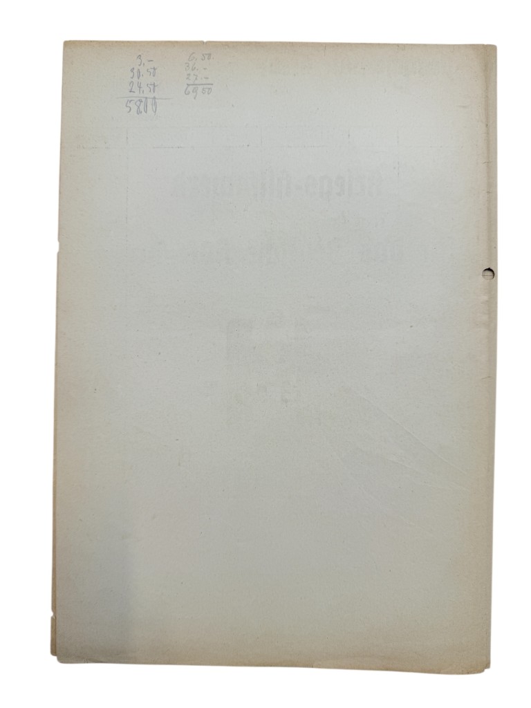 Original WWII German DRK Sammelliste, Gau Mainfranken - Image 7