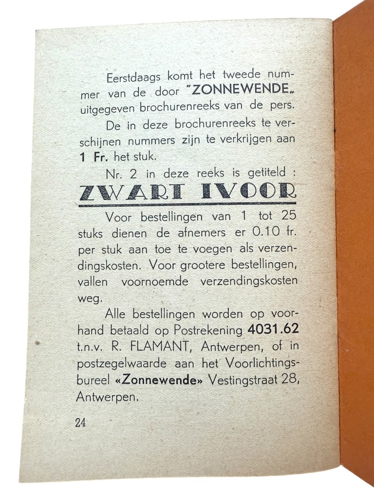 Original WWII Flemish collaboration brochure 'Engeland ontmaskert zich zelf!' - Image 6