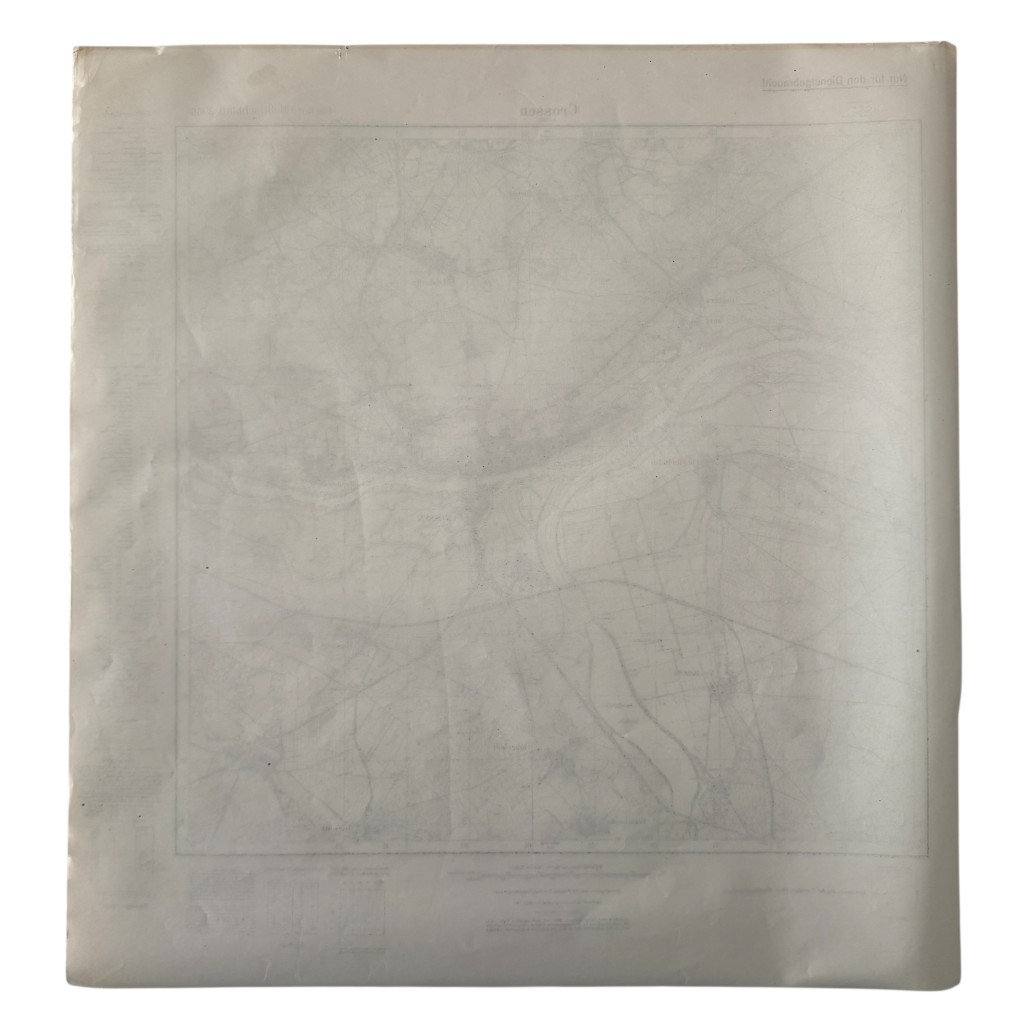 Original WWII German military map Crossen an der Oder 1937 - Image 6