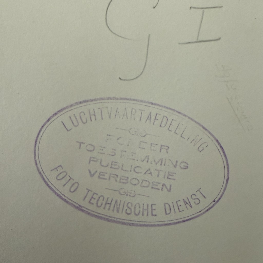 Original Pre 1940 Dutch Air Force photo 'Fokker G1'