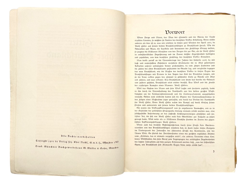 Original 1932 German brochure 'Hitler über Deutschland' - Image 4