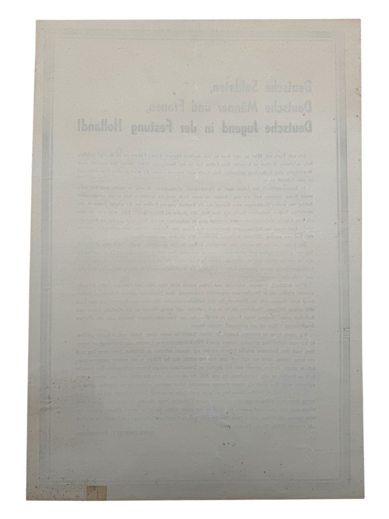 Original WWII German late war poster Dr. Arthur Seyss-Inquart, May 1945 - Image 5